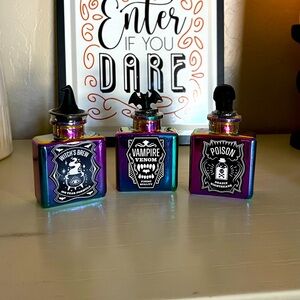 Target Bullseye Halloween 2024 Iridescent Potion Bottles (set of 3)